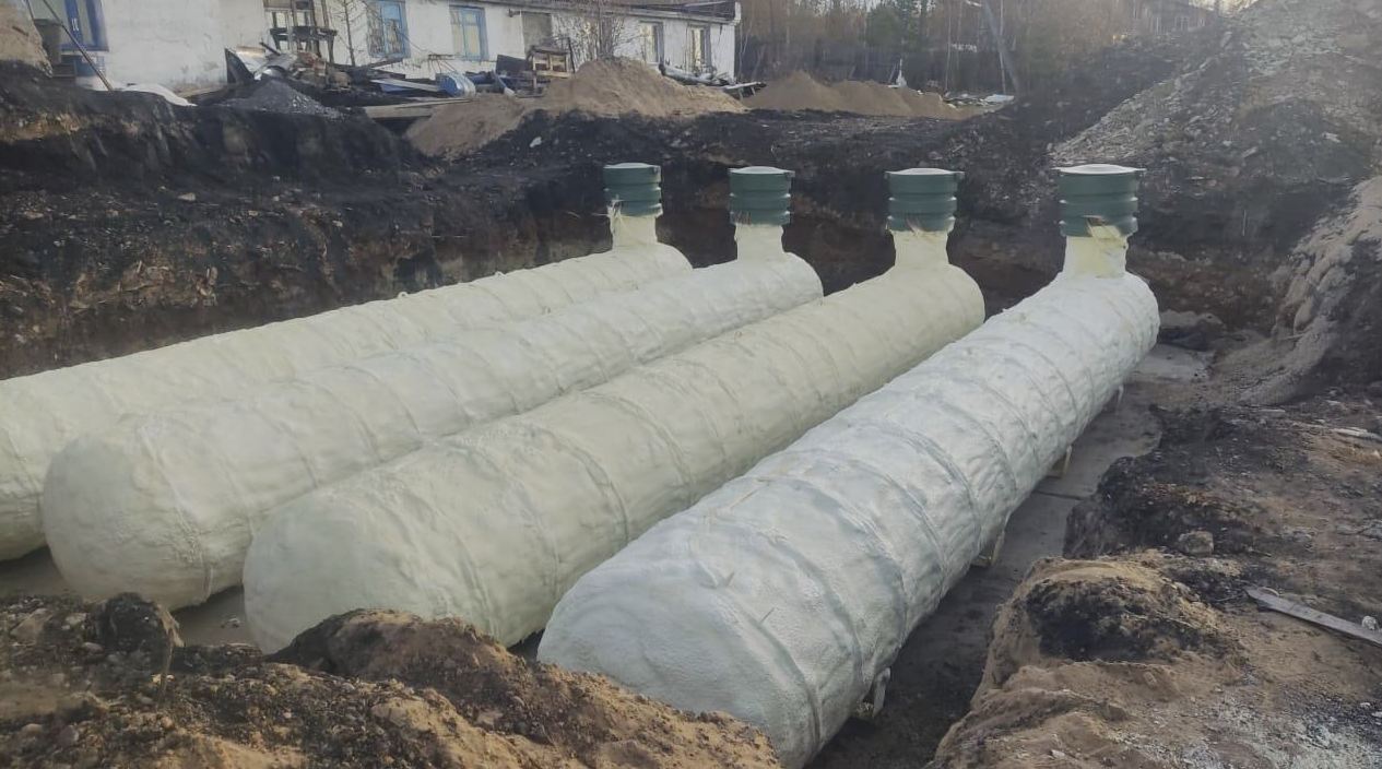 Промышленный объект — 4 газгольдера